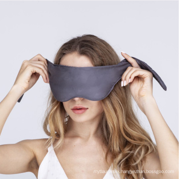 Weighted Eye Mask Grey Filled with Clay Beads Heavy Bamboo Sleep Mask